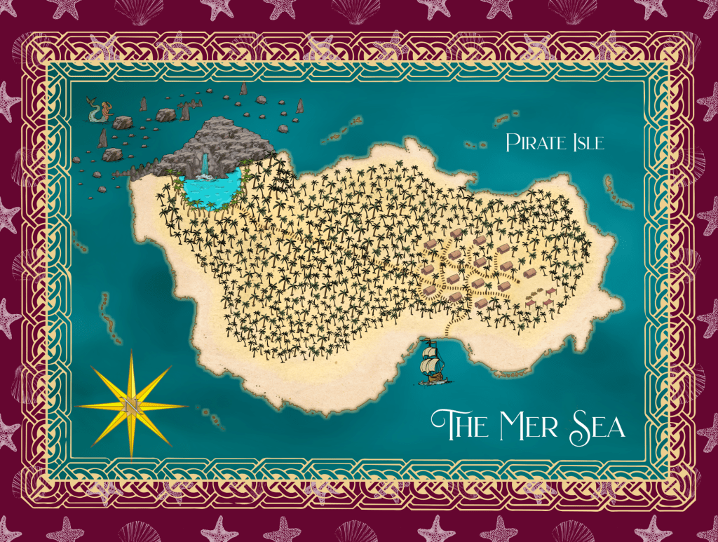 Map of the Pirate Isle in the Mer Sea.
